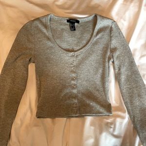 long sleeve forever 21 button down